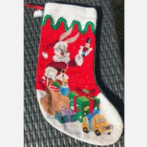 Bugs Bunny Midwest Cannon Falls Stocking Santa Looney Tunes Christmas 1996 Warne